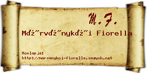 Márványkői Fiorella névjegykártya